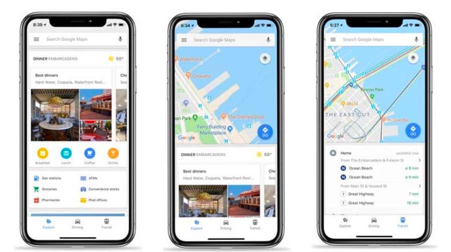 apps de viagem Google Maps