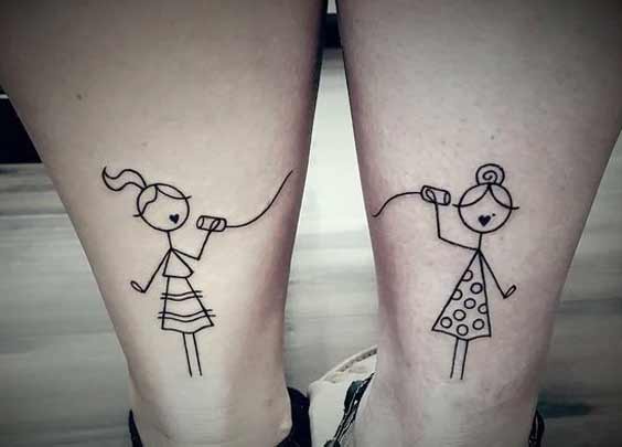 tatuagem amigas fofoqueiras