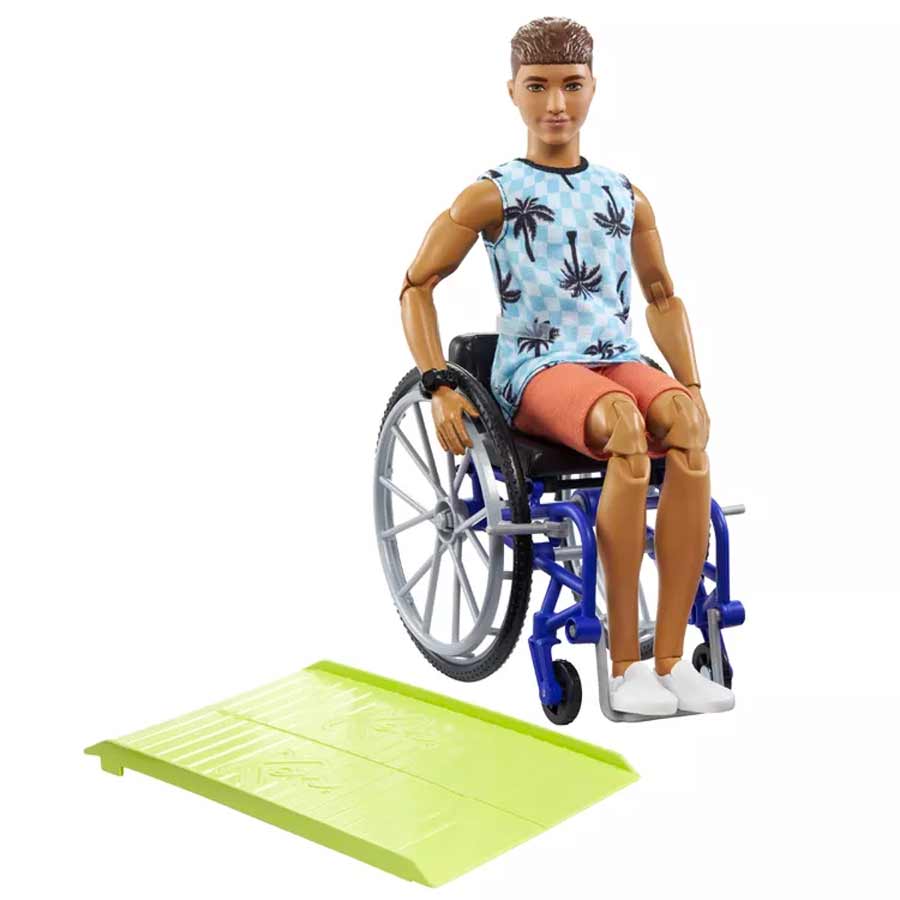 boneco ken de cadeira de rodas