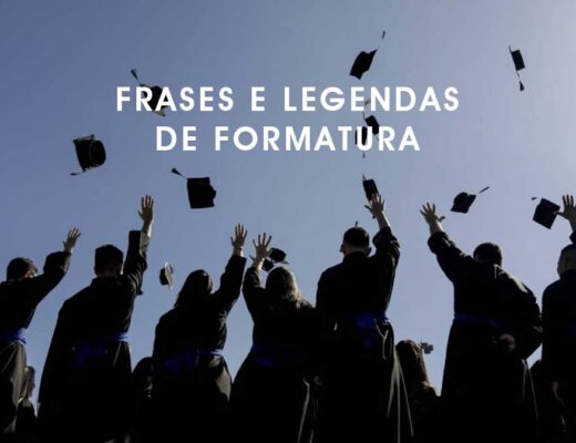 Legenda para foto de formatura